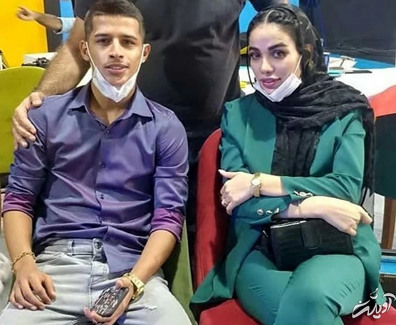 مهدی قائدی و همسرش